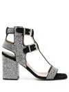 Laurence Dacade Sandra 90mm Crystal-embellished Sandals In Black