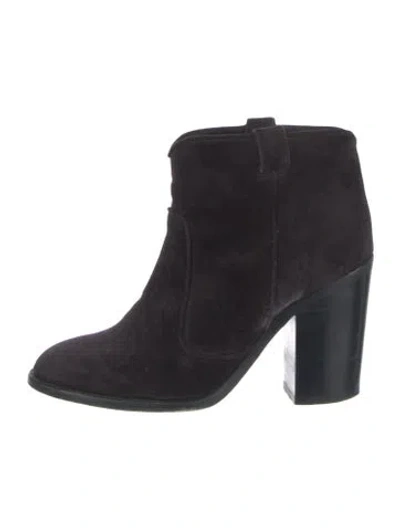 Pre-owned Laurence Dacade Suede Boots In Black