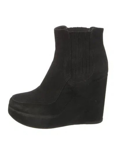 Pre-owned Laurence Dacade Suede Boots In Black