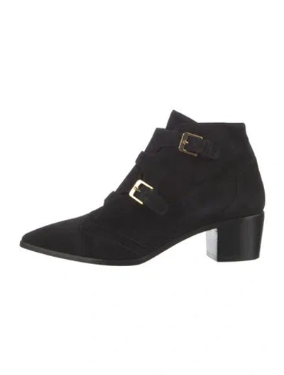 Pre-owned Laurence Dacade Suede Boots In Black