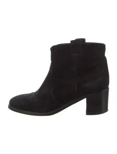 Pre-owned Laurence Dacade Suede Boots In Black