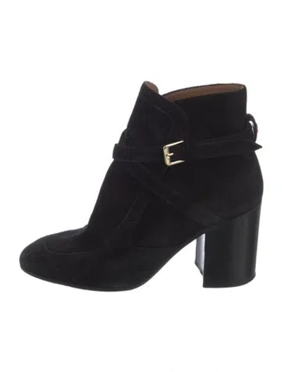 Pre-owned Laurence Dacade Suede Boots In Black