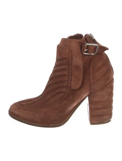 Pre-owned Laurence Dacade Suede Boots In Brown