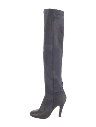 Pre-owned Laurence Dacade Suede Boots In Gray