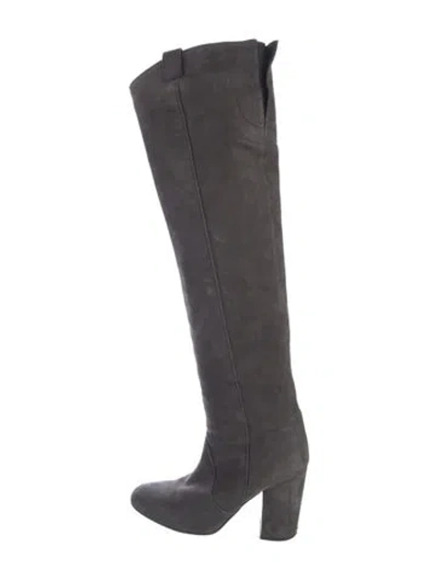 Pre-owned Laurence Dacade Suede Boots In Gray