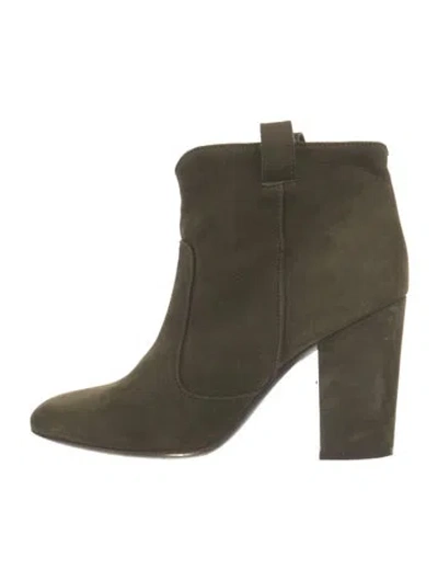 Pre-owned Laurence Dacade Suede Boots In Green