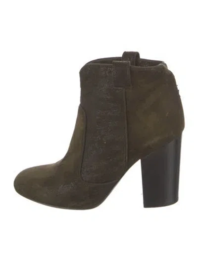 Pre-owned Laurence Dacade Suede Boots In Green