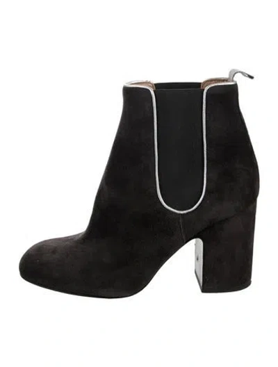 Pre-owned Laurence Dacade Suede Chelsea Boots In Black