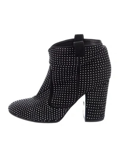 Pre-owned Laurence Dacade Suede Crystal Embellishments Boots In Multi