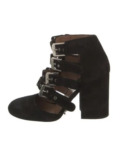 Pre-owned Laurence Dacade Suede Pumps In Black