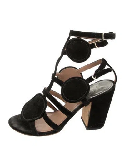 Pre-owned Laurence Dacade Suede Sandals In Black