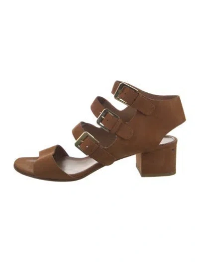 Pre-owned Laurence Dacade Suede Sandals In Brown