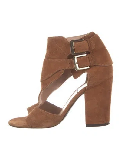 Pre-owned Laurence Dacade Suede Sandals In Brown
