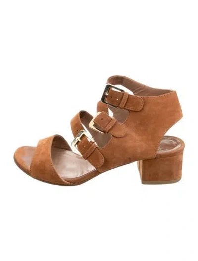 Pre-owned Laurence Dacade Suede Sandals In Brown