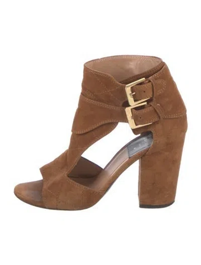 Pre-owned Laurence Dacade Suede Sandals In Brown