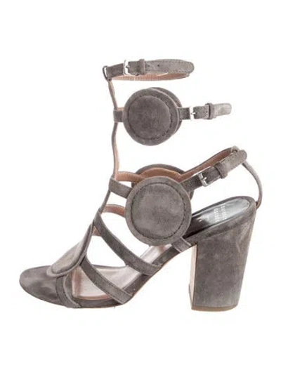 Pre-owned Laurence Dacade Suede Sandals In Gray