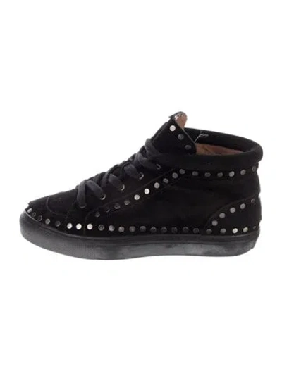 Pre-owned Laurence Dacade Suede Sneakers In Black