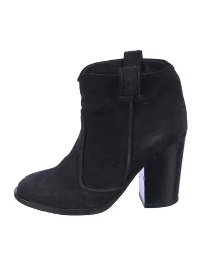 Pre-owned Laurence Dacade Suede Western Boots In Multi