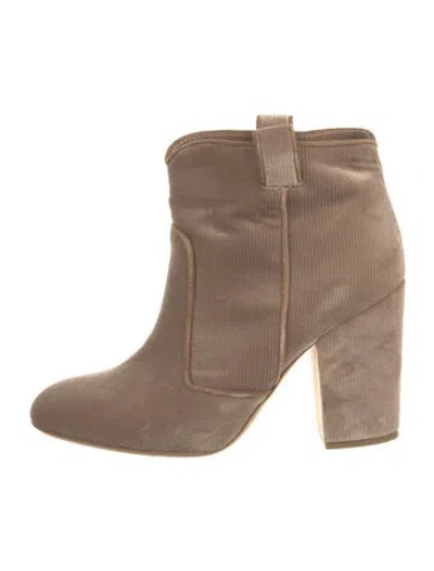 Pre-owned Laurence Dacade Velvet Boots In Neutral