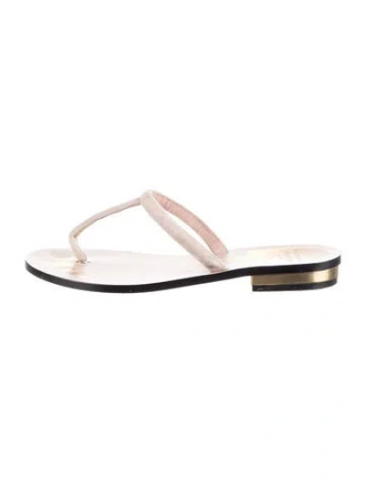 Pre-owned Laurence Dacade Velvet Slides In Purple