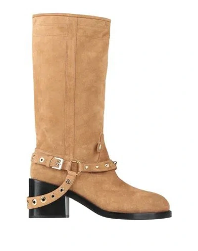 Laurence Dacade Woman Boot Camel Size 11 Leather In Brown