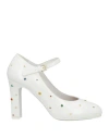 Laurence Dacade Woman Pumps White Size 8 Calfskin In White