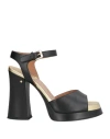 Laurence Dacade Woman Sandals Black Size 6 Lambskin