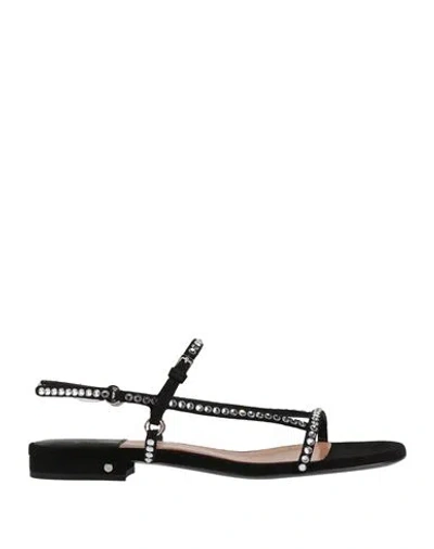 Laurence Dacade Woman Sandals Black Size 8 Leather