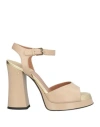 Laurence Dacade Woman Sandals Blush Size 11 Lambskin In Pink