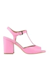 Laurence Dacade Woman Sandals Pink Size 11 Leather In Pink