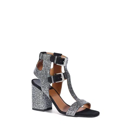 Laurence Dacade Women's Sandra Crystal Embellished Sandal In Black/silver