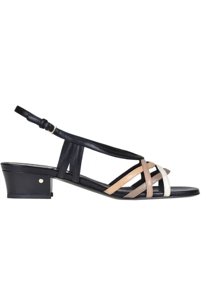 Laurence Decade Janice Leather Sandals In Black