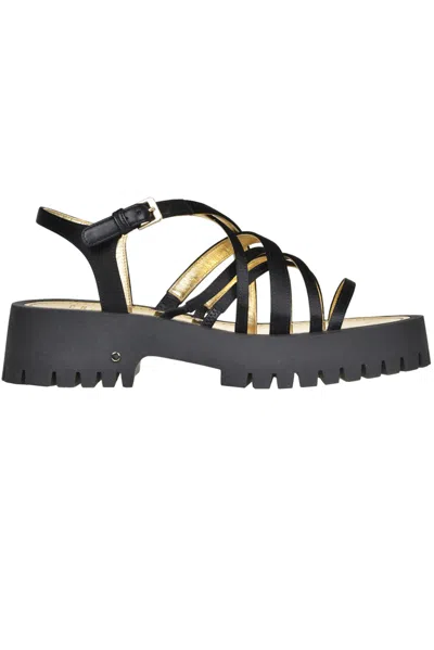 Laurence Decade Jo Satin Sandals In Black