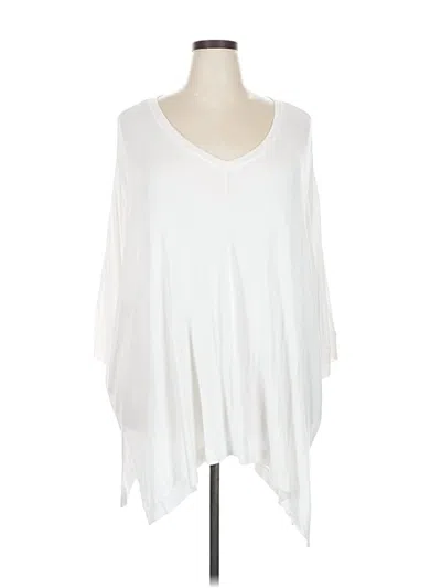 Pre-owned Laurie Felt 3/4 Sleeve T-shirt In White