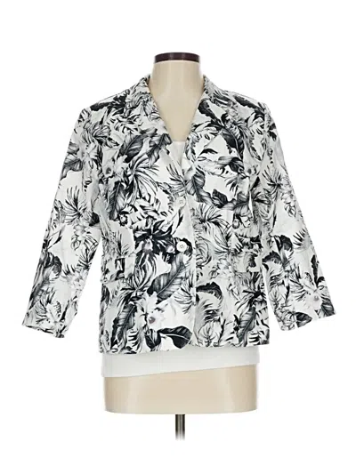 Pre-owned Laurie Felt Blazer Jacket In White