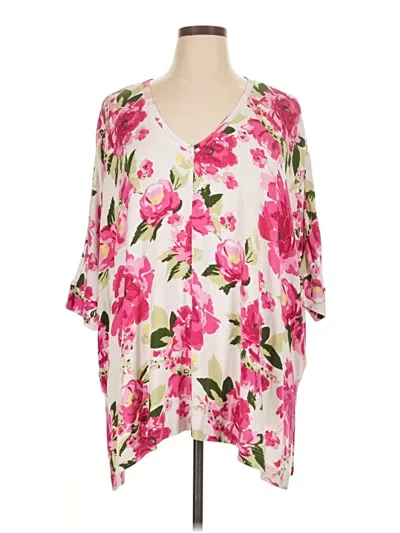 Pre-owned Laurie Felt Cardigan Sweater In Pink