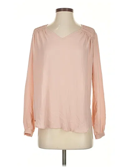 Pre-owned Laurie Felt Long Sleeve Blouse In Pink