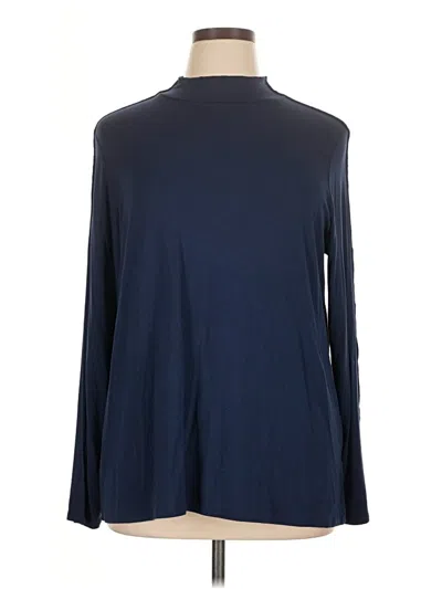 Pre-owned Laurie Felt Long Sleeve Turtleneck In Blue