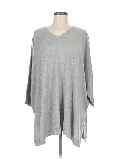 Pre-owned Laurie Felt Poncho In Gray