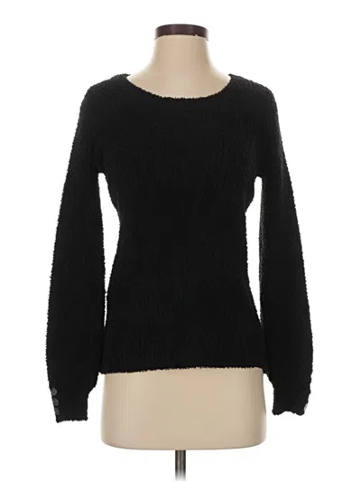 Pre-owned Laurie Felt Pullover Sweater In Black