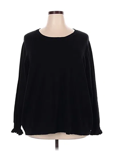Pre-owned Laurie Felt Pullover Sweater In Black