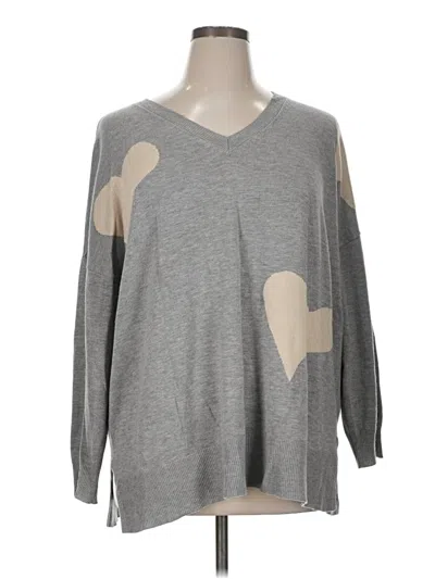 Pre-owned Laurie Felt Pullover Sweater In Gray