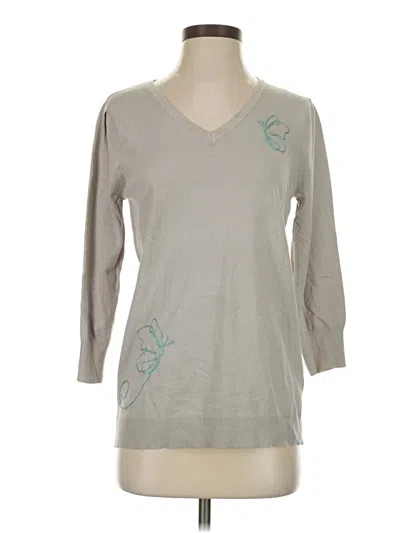 Pre-owned Laurie Felt Pullover Sweater In Gray