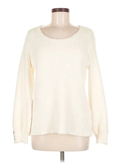 Pre-owned Laurie Felt Pullover Sweater In Ivory