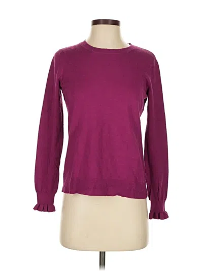 Pre-owned Laurie Felt Pullover Sweater In Purple