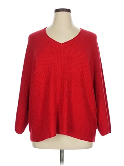 Pre-owned Laurie Felt Pullover Sweater In Red