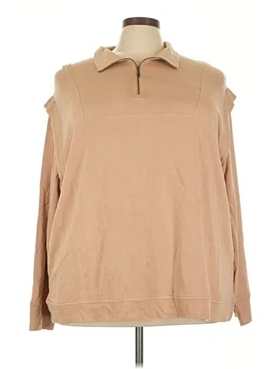 Pre-owned Laurie Felt Pullover Sweater In Tan