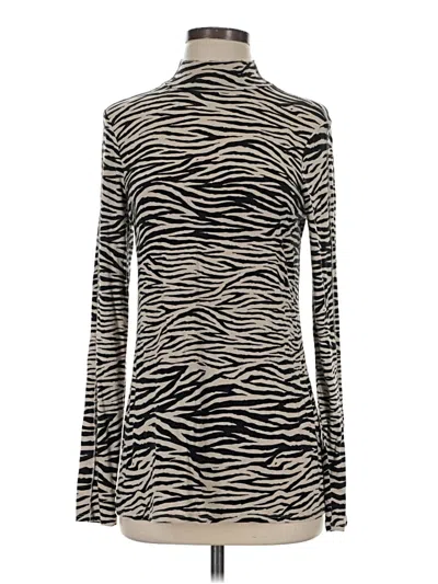 Pre-owned Laurie Felt Turtleneck Sweater In Brown