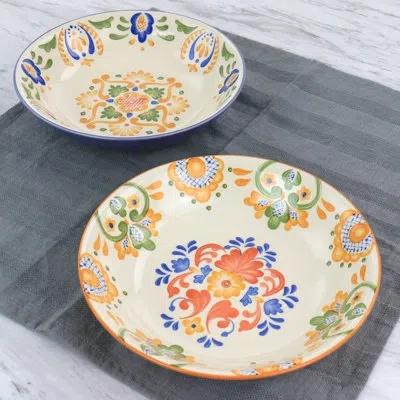 Laurie Gates 2 Piece Cereal Bowl Set In Multi-color