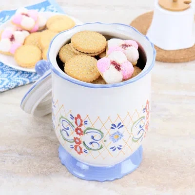 Laurie Gates Laurie 2.7 Qt. Kitchen Canister In Blue,red